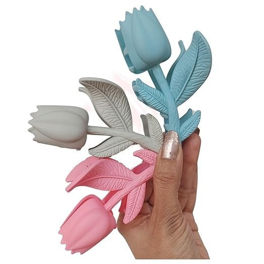 PACK OF 6 Rose Hair Clips