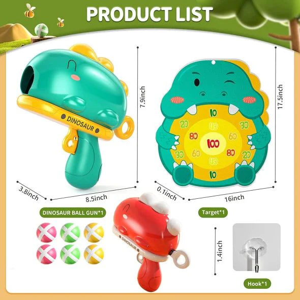 DINOSAUR BALL GUN WITH BALLS