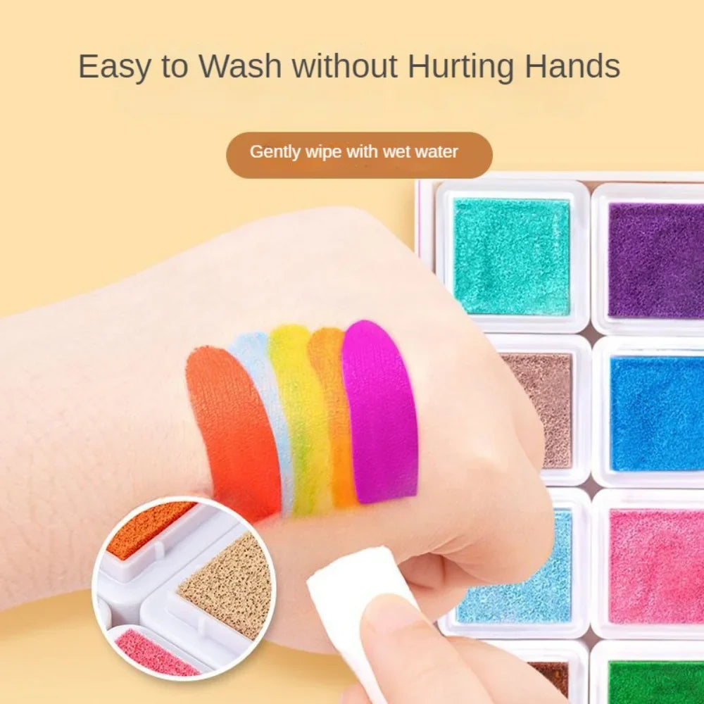 FINGER PAINTING FOR KIDS (12 COLOURS+30 CARDS)
