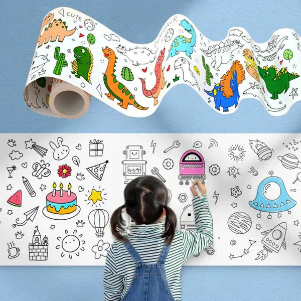 COLOURING DRAWING ROLL STICKERS (60 INCH)