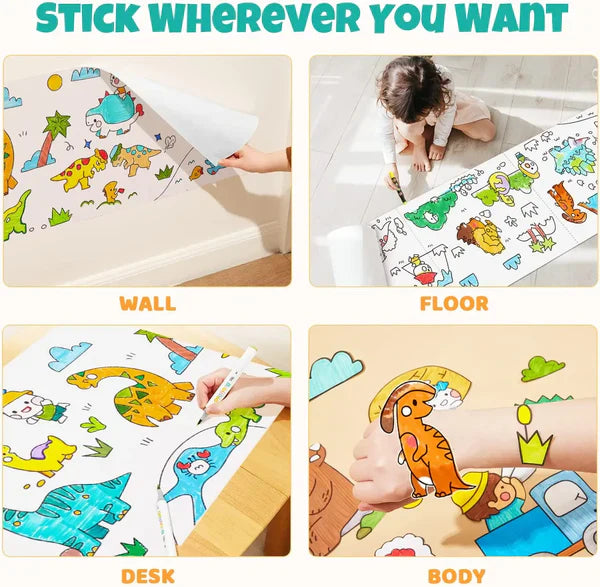 COLOURING DRAWING ROLL STICKERS (60 INCH)