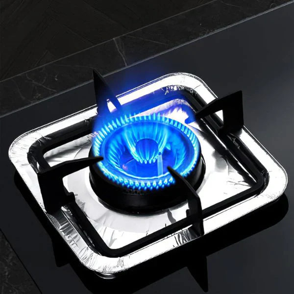 10 PCS ALUMINIUM FOIL STOVE PROTECTOR