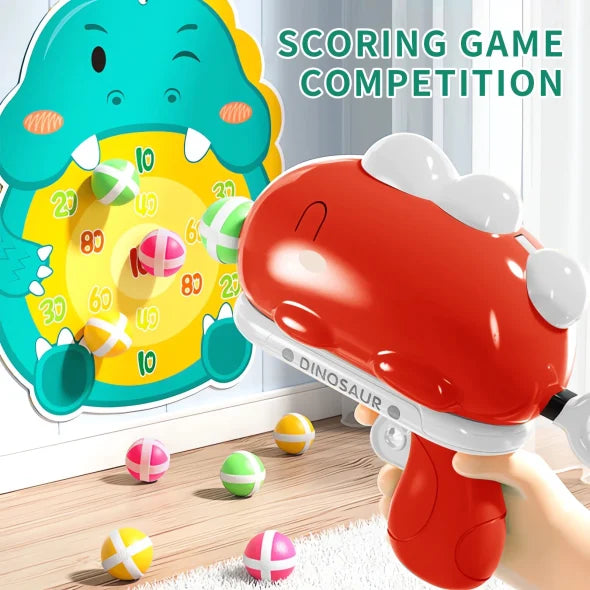 DINOSAUR BALL GUN WITH BALLS