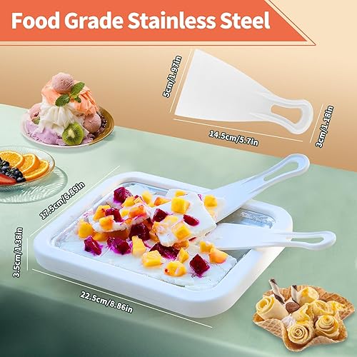 ROLLED ICE-CREAM MAKER PAN (9.5×7.5 Inch)