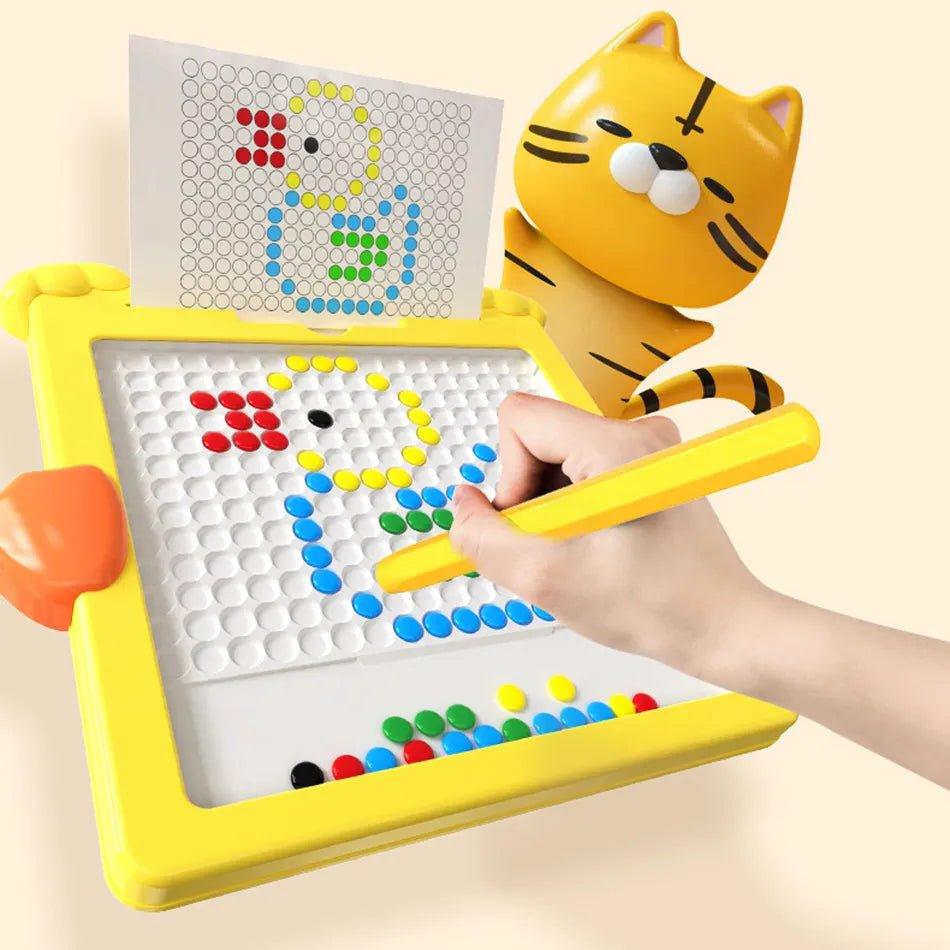 MAGNETIC DOT BOARD FOR KIDS (CARDS INCLUDED)