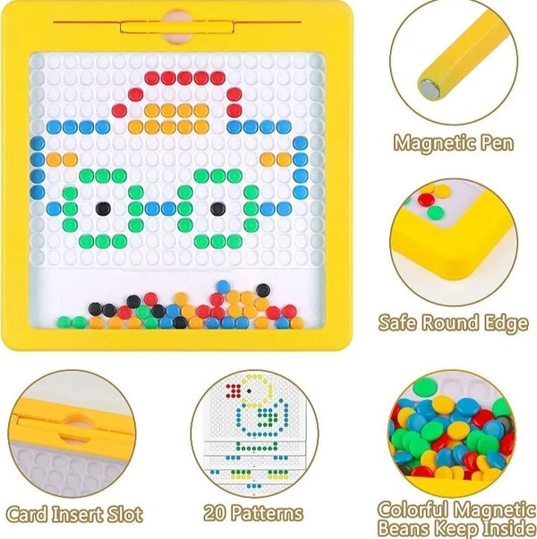 MAGNETIC DOT BOARD FOR KIDS (CARDS INCLUDED)