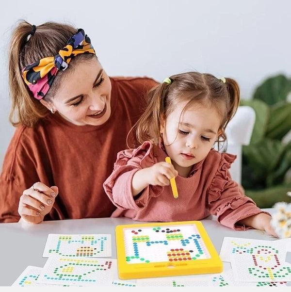 MAGNETIC DOT BOARD FOR KIDS (CARDS INCLUDED)
