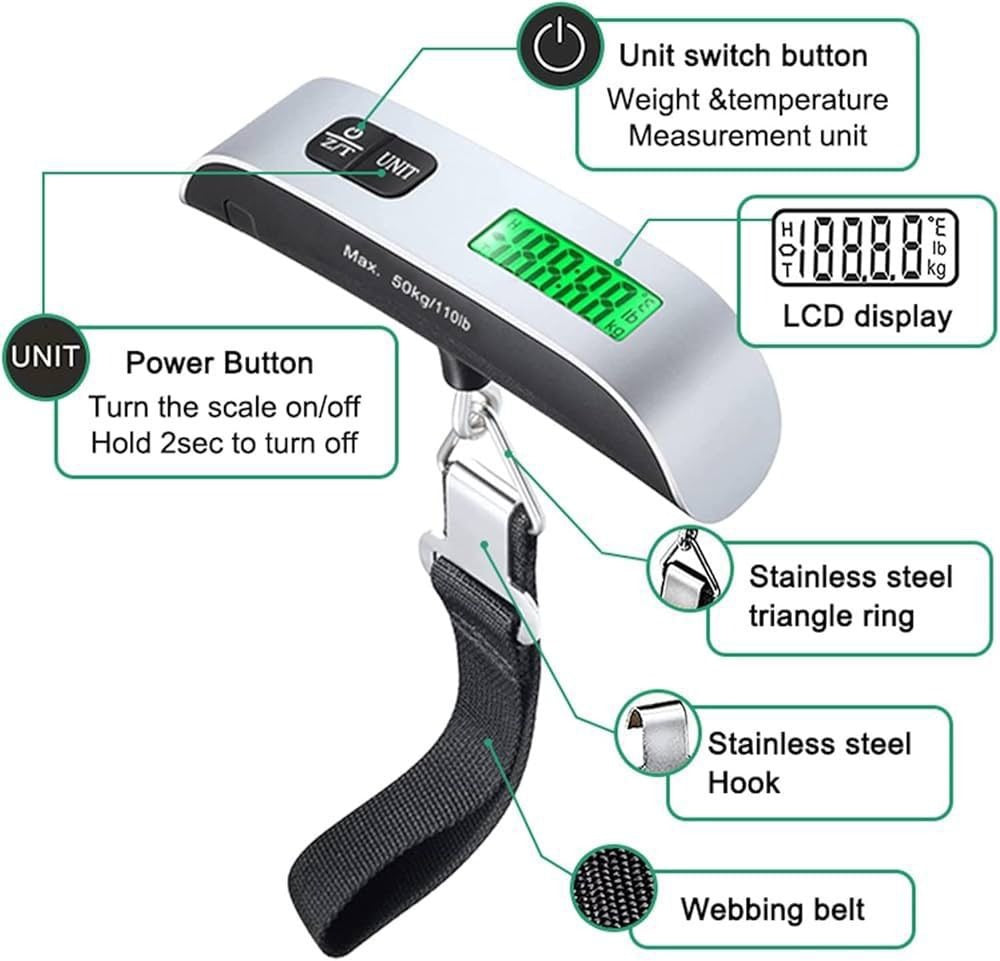 PORTABLE DIGITAL LUGGAGE SCALE